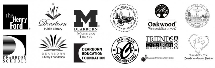 The Big Read Dearborn partner logos