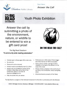 Big Read Dearborn Youth Photo Competition